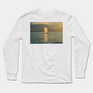 Humpback Whale at Sunset Long Sleeve T-Shirt